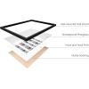 imageHAUS AND HUES Modern Abstract Wall Art Prints  Set of 4 Mid Century Modern Abstract Prints Contemporary Geometric Posters Minimalist Abstract Wall Decor Framed Modern Art Black Frame 8x10Black  White Set of 4