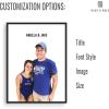 imageHAUS AND HUES Personalized Couples Gifts Custom Print Wedding Wall Art Name Wall Art Personalized Anniversary First Year Her Personalized Framed Prints Personalize Pictures