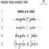 imageHAUS AND HUES Personalized Couples Gifts Custom Print Wedding Wall Art Name Wall Art Personalized Anniversary First Year Her Personalized Framed Prints Personalize Pictures