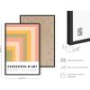 imageHAUS AND HUES Pink Wall Art  Danish Pastel Aesthetic Posters Trendy Room Decor Cute Pink Posters Cool Wall Art Unframed 16x20Colorful Geometric Angles