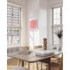 imageHAUS AND HUES Pink Wall Art Danish Pastel Posters Aesthetic Room Decor Cool Trendy Prints Black Frame 24x36Pink Geometric Squares