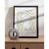 imageHAUS AND HUES Pink Wall Art Danish Pastel Posters Aesthetic Room Decor Cool Trendy Prints Black Frame 24x36Statue on Green Waves