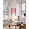 imageHAUS AND HUES Pink Wall Art Danish Pastel Posters Aesthetic Room Decor Cool Trendy Prints Unframed 12x16Pink Geometric Squares