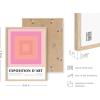 imageHAUS AND HUES Pink Wall Art Danish Pastel Posters Aesthetic Room Decor Cool Trendy Prints Unframed 12x16Pink Geometric Squares