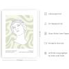imageHAUS AND HUES Pink Wall Art Danish Pastel Posters Aesthetic Room Decor Cool Trendy Prints Unframed 12x16Statue on Green Waves