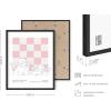 imageHAUS AND HUES Pink Wall Art Pink Posters For Room Aesthetic Danish Pastel Posters Aesthetic Posters Art Danish Posters Cool Posters Danish Pastel Wall Decor 16quot x 20quot Framed Black