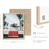 imageHAUS AND HUES Santorini Vintage Beach Prints  Greece Poster Vintage Beach Posters and Greek Photos Santorini Art Painting Mykonos Beige Frame 16x20Red Surf Van