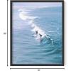 imageHAUS AND HUES Santorini Vintage Beach Prints  Greece Poster Vintage Beach Posters and Greek Photos Santorini Art Painting Mykonos Beige Frame 16x20Surfer Print