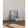 imageHAUS AND HUES Santorini Vintage Beach Prints  Greece Poster Vintage Beach Posters and Greek Photos Santorini Art Painting Mykonos Beige Frame 16x20Surfer Print