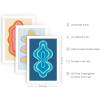 imageHAUS AND HUES Summer Matisse Art Print Set of 324x36Retro Shapes