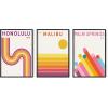 imageHAUS AND HUES Summer Matisse Art Print Set of 324x36Vintage City