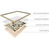 imageHAUS AND HUES Tiles Art Print Set of 324x36  Framed BeigeAdolphe Butterfly