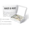 imageHAUS AND HUES Tiles Art Print Set of 324x36  Framed BeigeAdolphe Butterfly