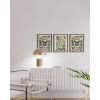 imageHAUS AND HUES Tiles Art Print Set of 324x36  Framed BeigeAdolphe Butterfly