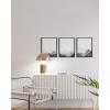 imageHAUS AND HUES Tiles Art Print Set of 324x36  Framed BeigeBlack  White