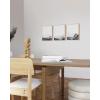 imageHAUS AND HUES Tiles Art Print Set of 324x36  Framed BeigeBlack  White