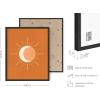 imageHAUS AND HUES Tiles Art Print Set of 324x36  Framed BeigeMid Century Boho