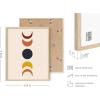 imageHAUS AND HUES Tiles Art Print Set of 324x36  Framed BeigeMid Century Terracotta