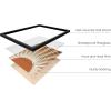 imageHAUS AND HUES Tiles Art Print Set of 324x36  Framed BeigeMid Century Terracotta