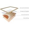 imageHAUS AND HUES Tiles Art Print Set of 324x36  Framed BeigeMid Century Terracotta