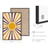 imageHAUS AND HUES Tiles Art Print Set of 324x36  Framed BeigeMid Century Terracotta