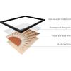 imageHAUS AND HUES Tiles Art Print Set of 324x36  Framed BeigeMid Century Terracotta