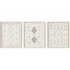 imageHAUS AND HUES Tiles Art Print Set of 324x36  Framed BeigeMoroccan Rug