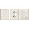 imageHAUS AND HUES Tiles Art Print Set of 324x36  Framed BeigeMoroccan Rug