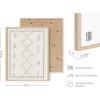 imageHAUS AND HUES Tiles Art Print Set of 324x36  Framed BeigeMoroccan Rug