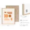 imageHAUS AND HUES Tiles Art Print Set of 324x36  Framed BeigeMulticolored Circles
