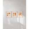 imageHAUS AND HUES Tiles Art Print Set of 324x36  Framed BeigeMulticolored Circles