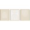 imageHAUS AND HUES Tiles Art Print Set of 324x36  Framed BeigeNeutral Arch