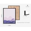 imageHAUS AND HUES Tiles Art Print Set of 324x36  Framed BeigePink  Purple