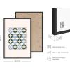 imageHAUS AND HUES Tiles Art Print Set of 324x36  Framed BeigeTiles