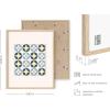 imageHAUS AND HUES Tiles Art Print Set of 324x36  Framed BeigeTiles