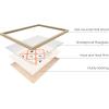 imageHAUS AND HUES Tiles Art Print Set of 324x36  Framed BeigeTiles