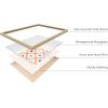 imageHAUS AND HUES Tiles Art Print Set of 324x36  Framed BeigeTiles