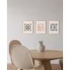 imageHAUS AND HUES Tiles Art Print Set of 324x36  Framed BeigeTiles