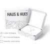 imageHAUS AND HUES Tropical Leaf Wall Art  Monstera ampamp Palm Prints Botanical Line Drawing Greenery Decor Black Frame 16x20Holding Pinkies