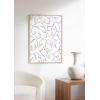 imageHAUS AND HUES Tropical Leaf Wall Art  Monstera ampamp Palm Prints Botanical Line Drawing Greenery Decor Black Frame 16x20Monstera Collage