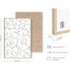 imageHAUS AND HUES Tropical Leaf Wall Art  Monstera ampamp Palm Prints Botanical Line Drawing Greenery Decor Black Frame 16x20Monstera Collage