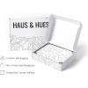 imageHAUS AND HUES Tropical Leaf Wall Art  Monstera ampamp Palm Prints Botanical Line Drawing Greenery Decor Black Frame 16x20Monstera Collage