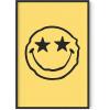 imageHAUS AND HUES Yellow Wall Art  Quote Posters For Teens Aesthetic Posters For Bedroom Girls Art Print For Teen Girls Room Aesthetic Preppy Wall Art Beige Framed 12quotx16quotYellow Smiley