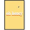 imageHAUS AND HUES Yellow Wall Art  Quote Posters For Teens Aesthetic Posters For Bedroom Girls Art Print For Teen Girls Room Aesthetic Preppy Wall Art Beige Framed 12quotx16quotHoney Yellow