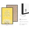 imageHAUS AND HUES Yellow Wall Art  Quote Posters For Teens Aesthetic Posters For Bedroom Girls Art Print For Teen Girls Room Aesthetic Preppy Wall Art Beige Framed 12quotx16quotDaisy