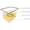 imageHAUS AND HUES Yellow Wall Art  Quote Posters For Teens Aesthetic Posters For Bedroom Girls Art Print For Teen Girls Room Aesthetic Preppy Wall Art Beige Framed 12quotx16quotYellow Smiley