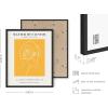 imageHAUS AND HUES Yellow Wall Art  Quote Posters For Teens Aesthetic Posters For Bedroom Girls Art Print For Teen Girls Room Aesthetic Preppy Wall Art Beige Framed 12quotx16quotWoman Line Art