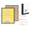 imageHAUS AND HUES Yellow Wall Art  Quote Posters For Teens Aesthetic Posters For Bedroom Girls Art Print For Teen Girls Room Aesthetic Preppy Wall Art Beige Framed 12quotx16quotDaisy