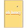 imageHAUS AND HUES Yellow Wall Art  Quote Posters For Teens Aesthetic Posters For Bedroom Girls Art Print For Teen Girls Room Aesthetic Preppy Wall Art Beige Framed 12quotx16quotHoney Yellow