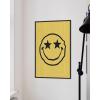 imageHAUS AND HUES Yellow Wall Art  Quote Posters For Teens Aesthetic Posters For Bedroom Girls Art Print For Teen Girls Room Aesthetic Preppy Wall Art Beige Framed 12quotx16quotYellow Smiley